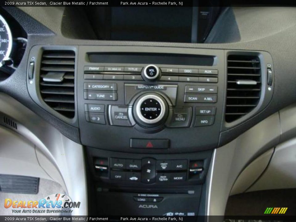 2009 Acura TSX Sedan Glacier Blue Metallic / Parchment Photo #12