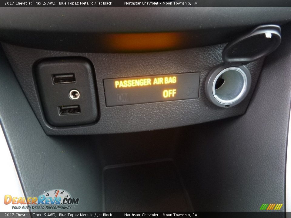 2017 Chevrolet Trax LS AWD Blue Topaz Metallic / Jet Black Photo #19