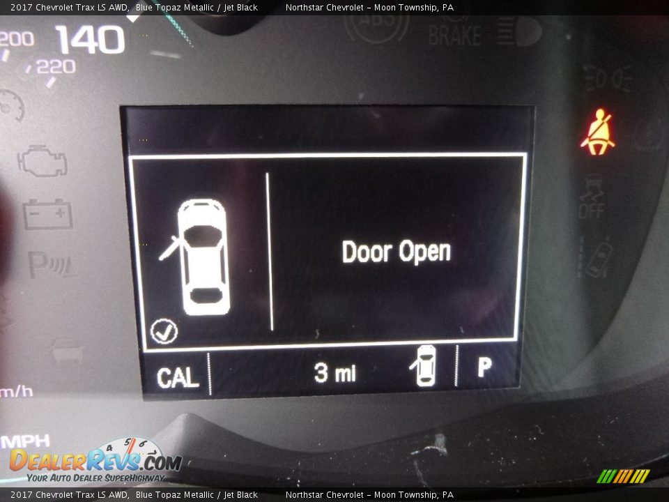 2017 Chevrolet Trax LS AWD Blue Topaz Metallic / Jet Black Photo #20