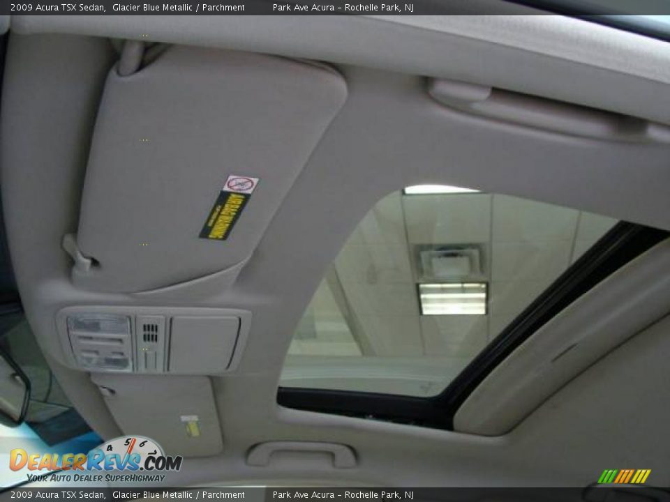 2009 Acura TSX Sedan Glacier Blue Metallic / Parchment Photo #15