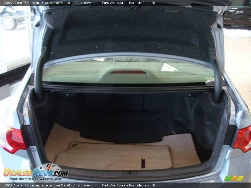 2009 Acura TSX Sedan Glacier Blue Metallic / Parchment Photo #16