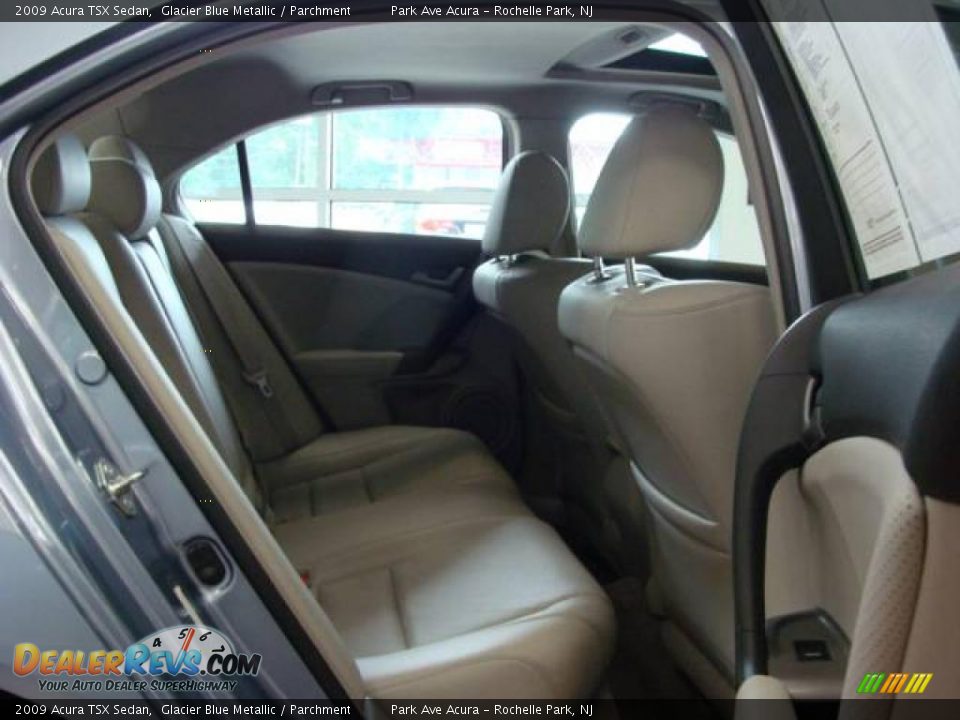 2009 Acura TSX Sedan Glacier Blue Metallic / Parchment Photo #18