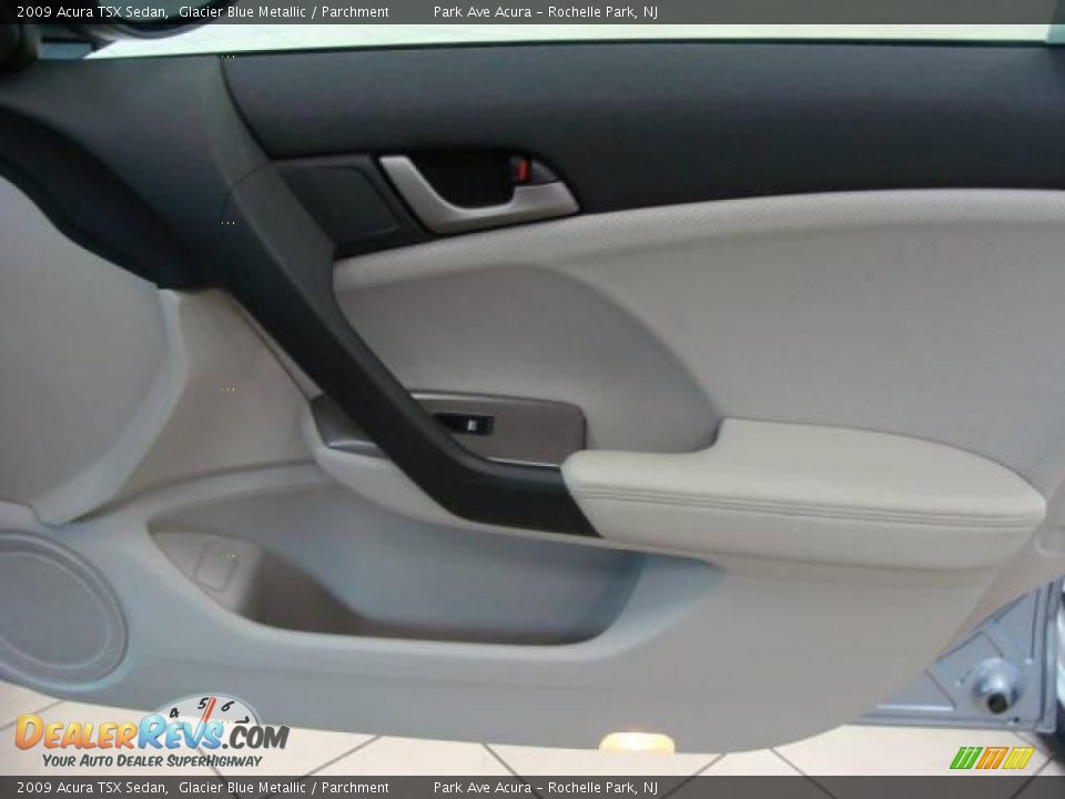 2009 Acura TSX Sedan Glacier Blue Metallic / Parchment Photo #19