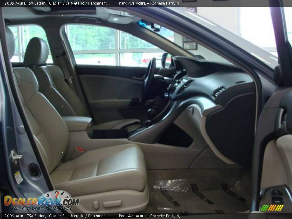 2009 Acura TSX Sedan Glacier Blue Metallic / Parchment Photo #20