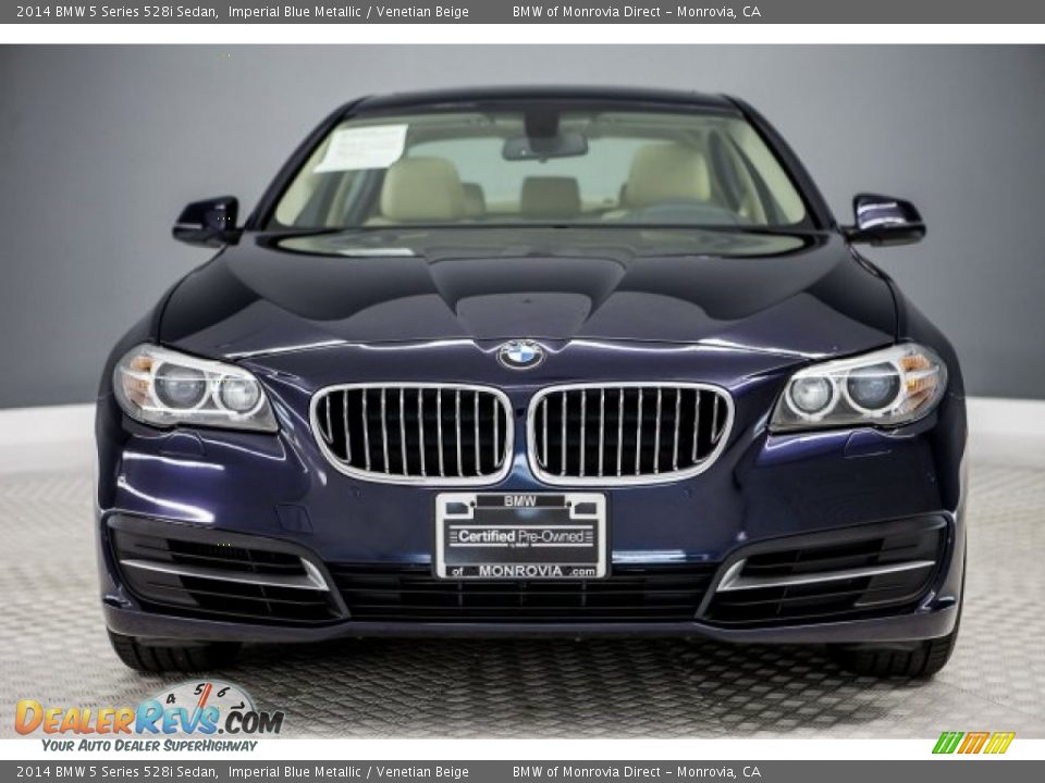 2014 BMW 5 Series 528i Sedan Imperial Blue Metallic / Venetian Beige Photo #2