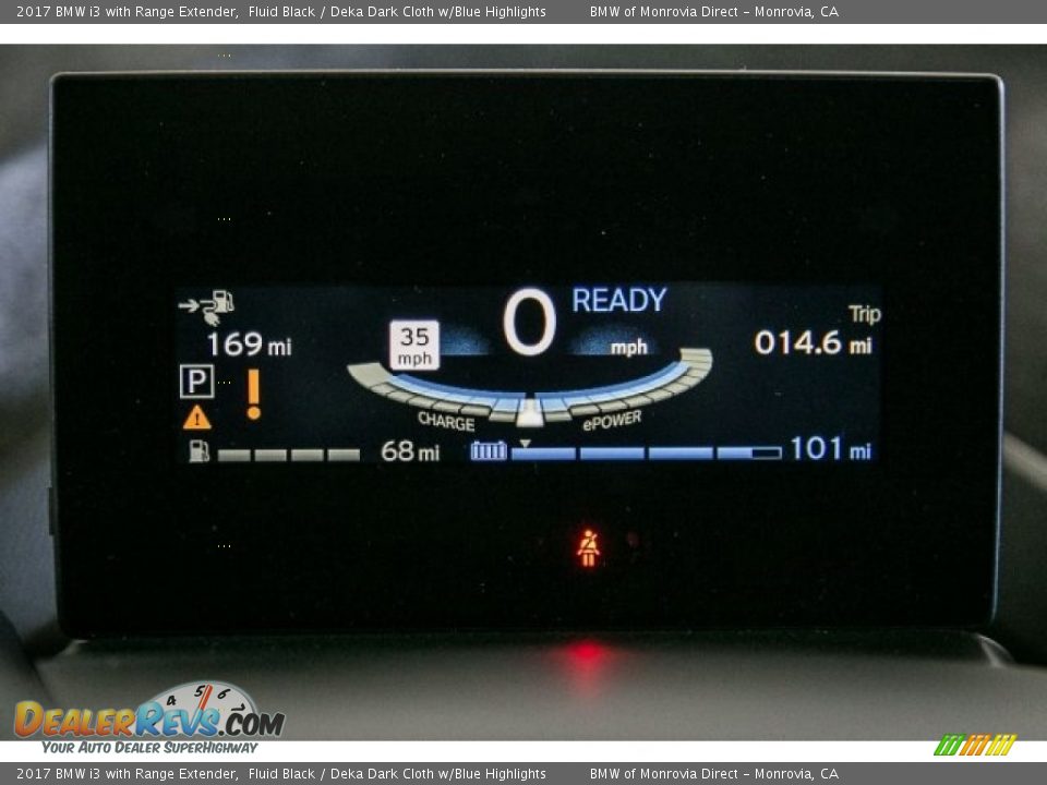 2017 BMW i3 with Range Extender Fluid Black / Deka Dark Cloth w/Blue Highlights Photo #7