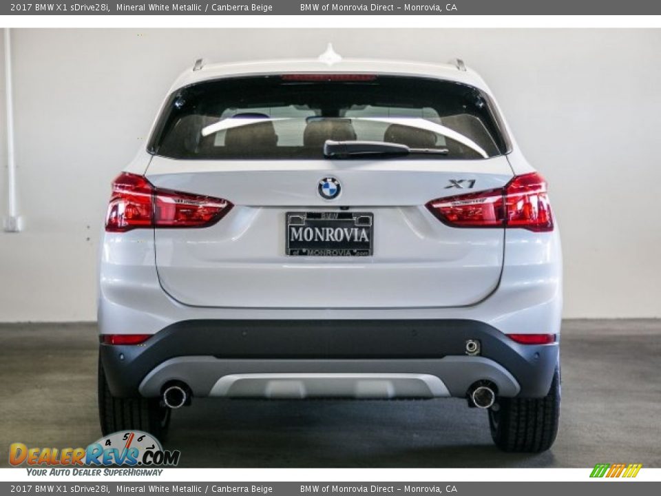 2017 BMW X1 sDrive28i Mineral White Metallic / Canberra Beige Photo #4