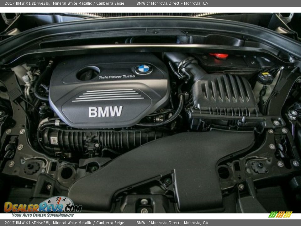 2017 BMW X1 sDrive28i Mineral White Metallic / Canberra Beige Photo #8