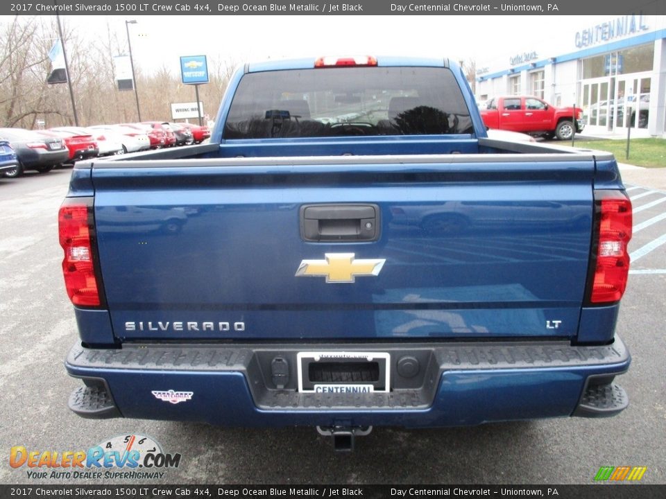 2017 Chevrolet Silverado 1500 LT Crew Cab 4x4 Deep Ocean Blue Metallic / Jet Black Photo #4