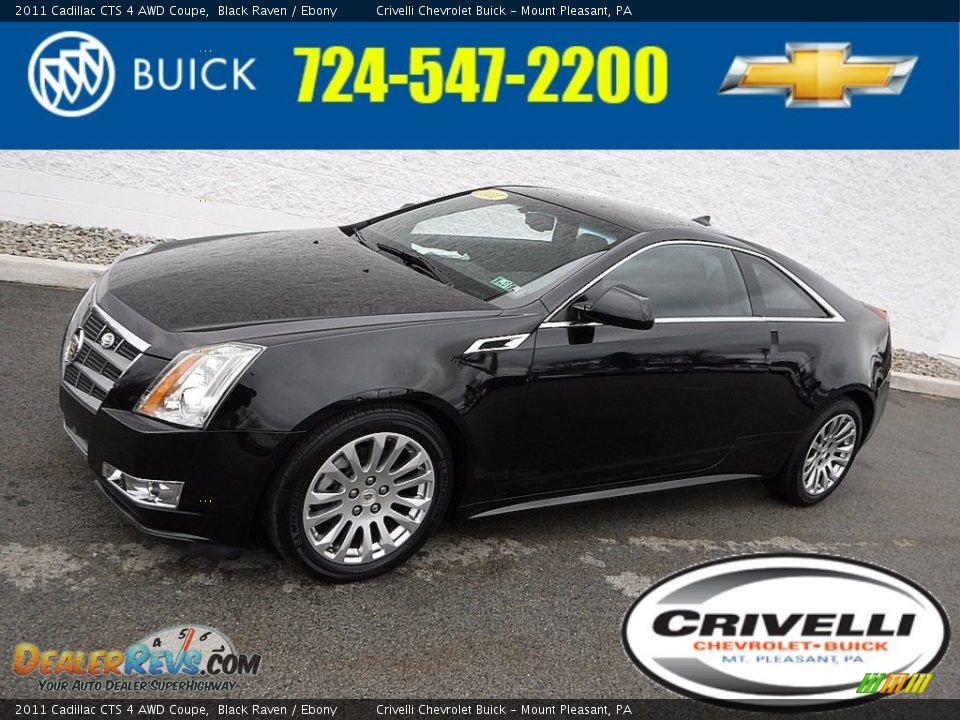 2011 Cadillac CTS 4 AWD Coupe Black Raven / Ebony Photo #1