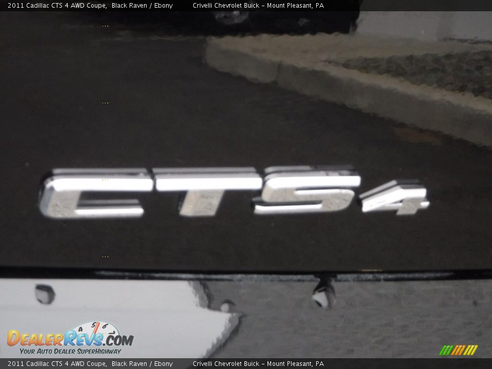 2011 Cadillac CTS 4 AWD Coupe Black Raven / Ebony Photo #11