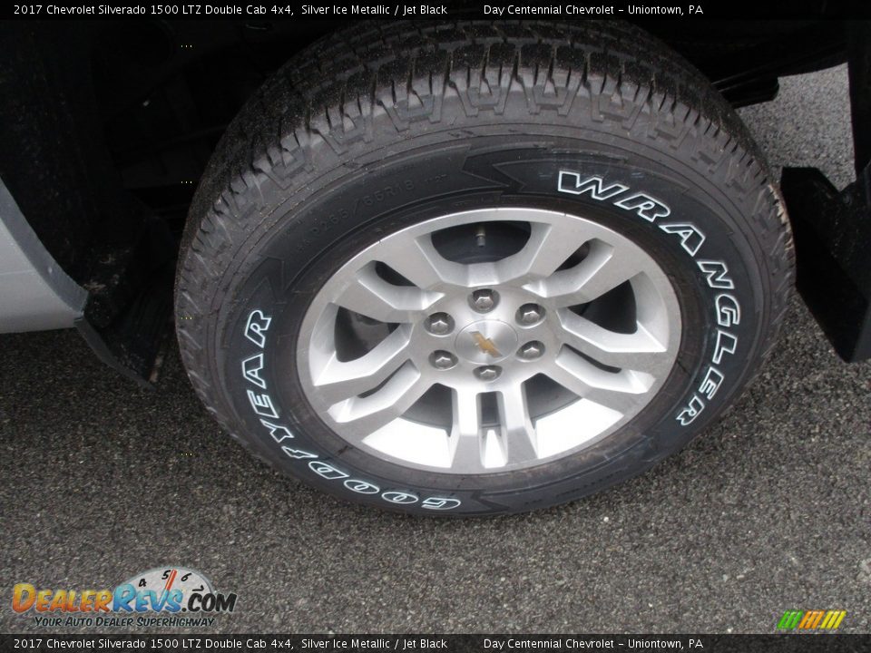 2017 Chevrolet Silverado 1500 LTZ Double Cab 4x4 Silver Ice Metallic / Jet Black Photo #3