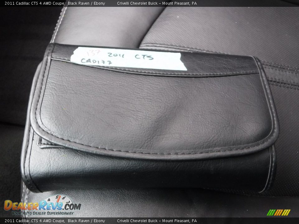 2011 Cadillac CTS 4 AWD Coupe Black Raven / Ebony Photo #35