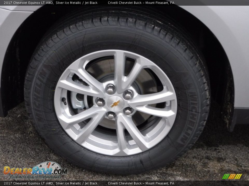 2017 Chevrolet Equinox LT AWD Silver Ice Metallic / Jet Black Photo #3