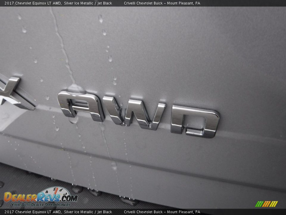 2017 Chevrolet Equinox LT AWD Silver Ice Metallic / Jet Black Photo #8