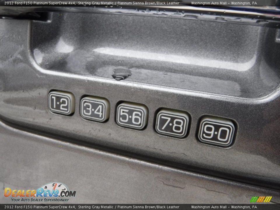 2012 Ford F150 Platinum SuperCrew 4x4 Sterling Gray Metallic / Platinum Sienna Brown/Black Leather Photo #9