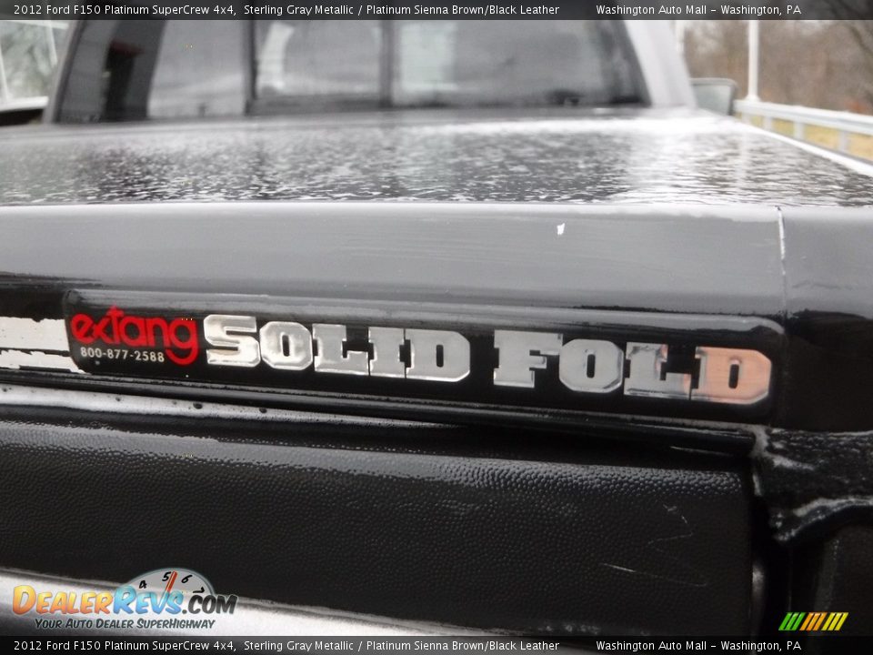 2012 Ford F150 Platinum SuperCrew 4x4 Sterling Gray Metallic / Platinum Sienna Brown/Black Leather Photo #12