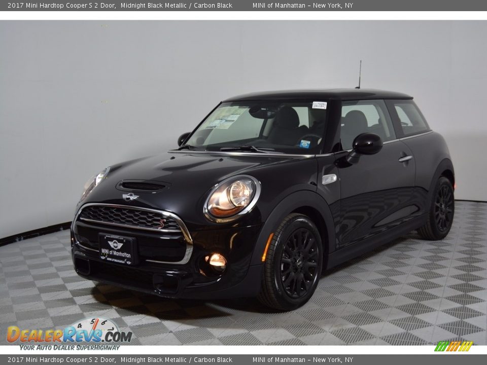 2017 Mini Hardtop Cooper S 2 Door Midnight Black Metallic / Carbon Black Photo #1