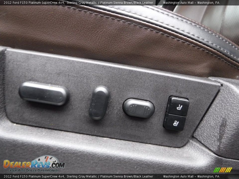 2012 Ford F150 Platinum SuperCrew 4x4 Sterling Gray Metallic / Platinum Sienna Brown/Black Leather Photo #19
