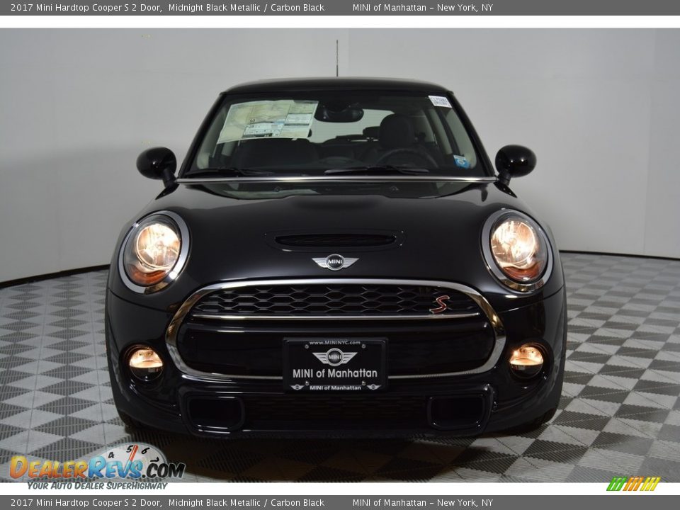 2017 Mini Hardtop Cooper S 2 Door Midnight Black Metallic / Carbon Black Photo #2