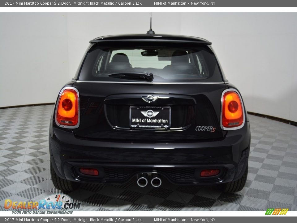 2017 Mini Hardtop Cooper S 2 Door Midnight Black Metallic / Carbon Black Photo #5