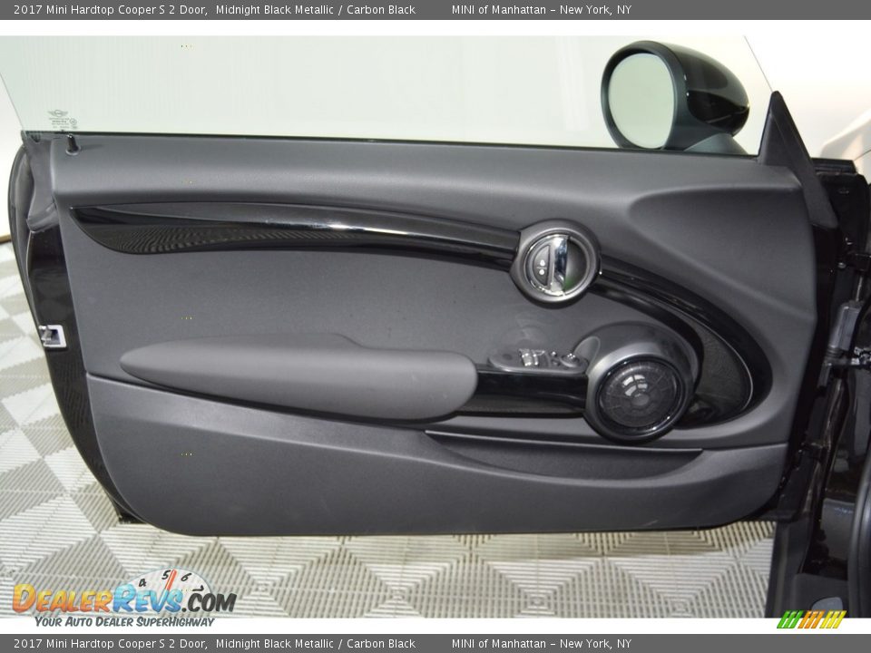 2017 Mini Hardtop Cooper S 2 Door Midnight Black Metallic / Carbon Black Photo #6