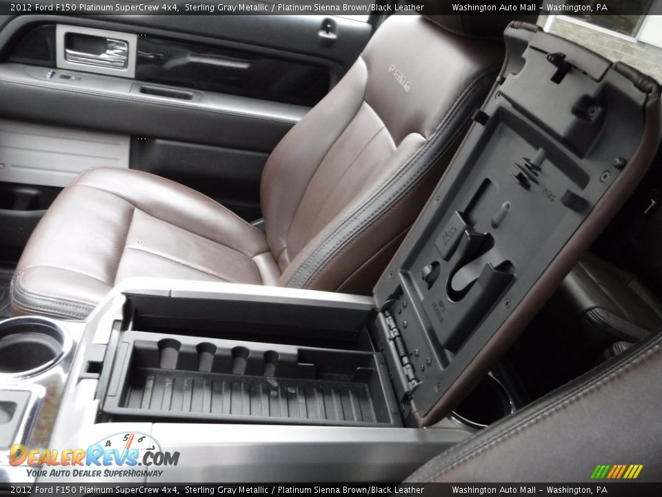 2012 Ford F150 Platinum SuperCrew 4x4 Sterling Gray Metallic / Platinum Sienna Brown/Black Leather Photo #29