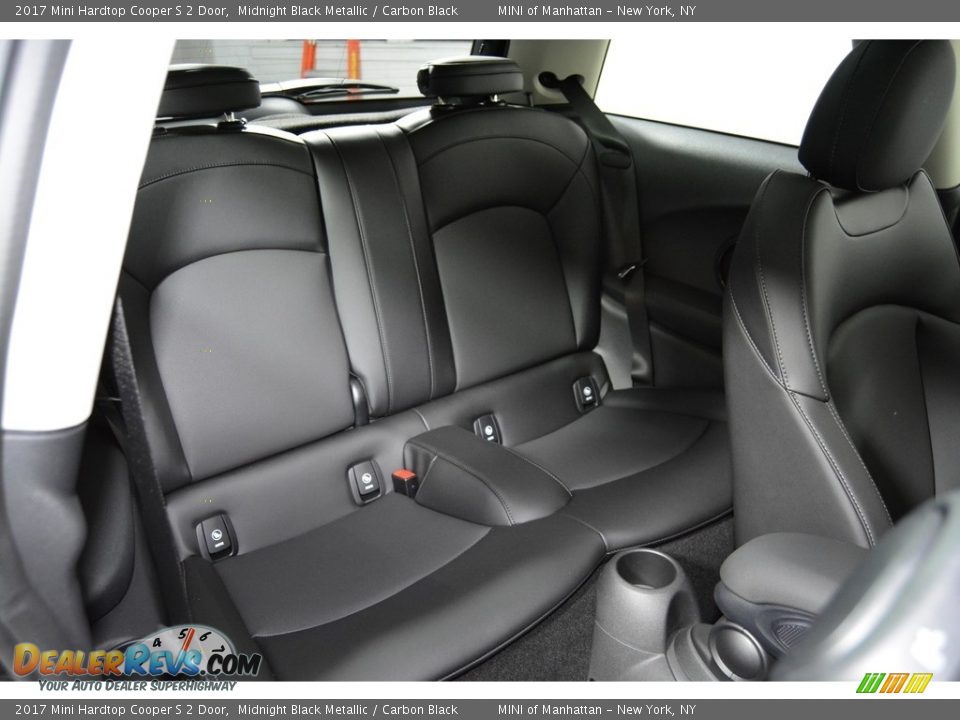 2017 Mini Hardtop Cooper S 2 Door Midnight Black Metallic / Carbon Black Photo #12