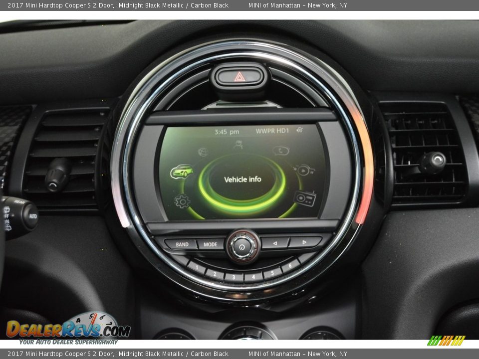 2017 Mini Hardtop Cooper S 2 Door Midnight Black Metallic / Carbon Black Photo #14