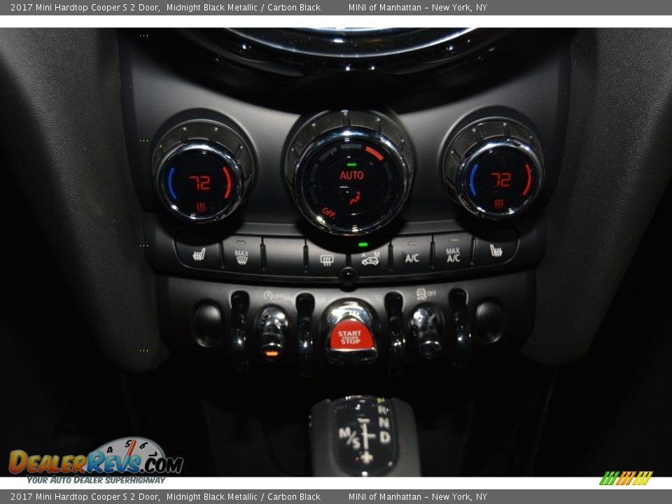2017 Mini Hardtop Cooper S 2 Door Midnight Black Metallic / Carbon Black Photo #15
