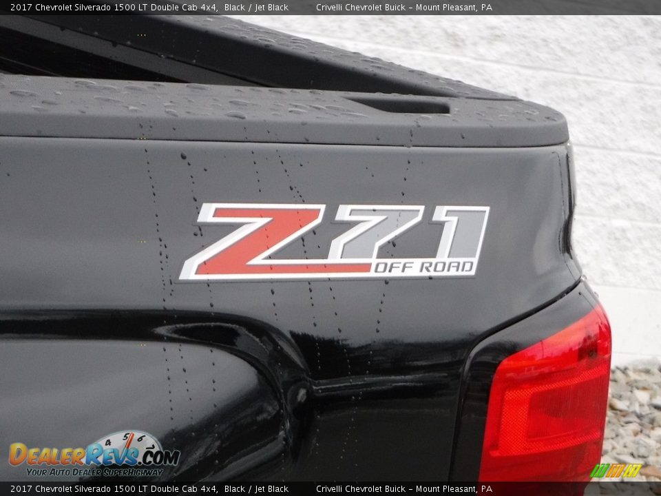 2017 Chevrolet Silverado 1500 LT Double Cab 4x4 Black / Jet Black Photo #4