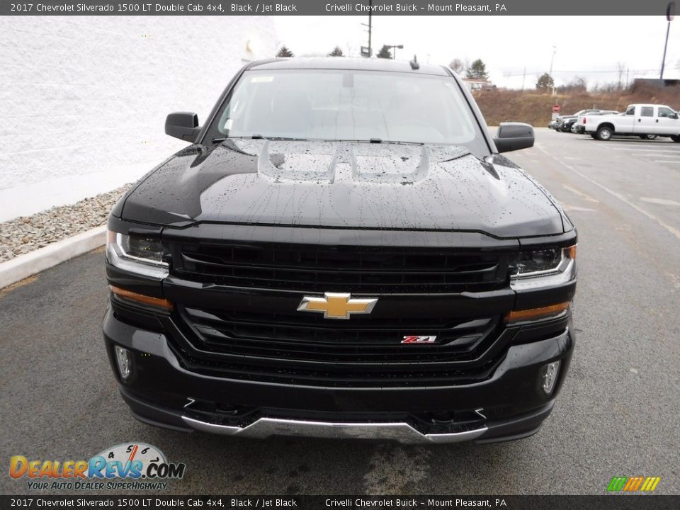 2017 Chevrolet Silverado 1500 LT Double Cab 4x4 Black / Jet Black Photo #5