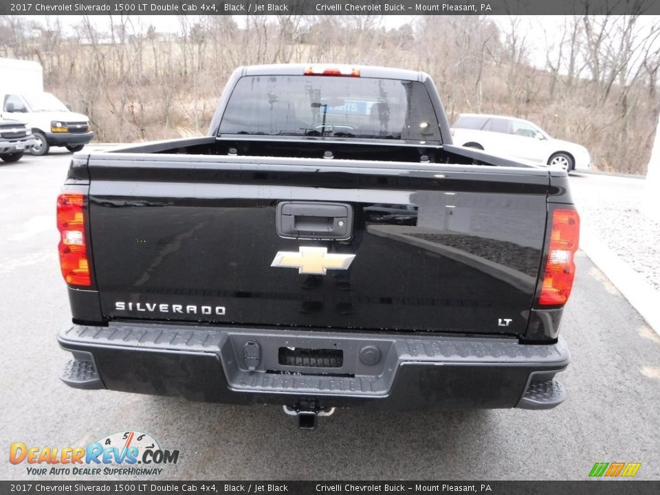 2017 Chevrolet Silverado 1500 LT Double Cab 4x4 Black / Jet Black Photo #7