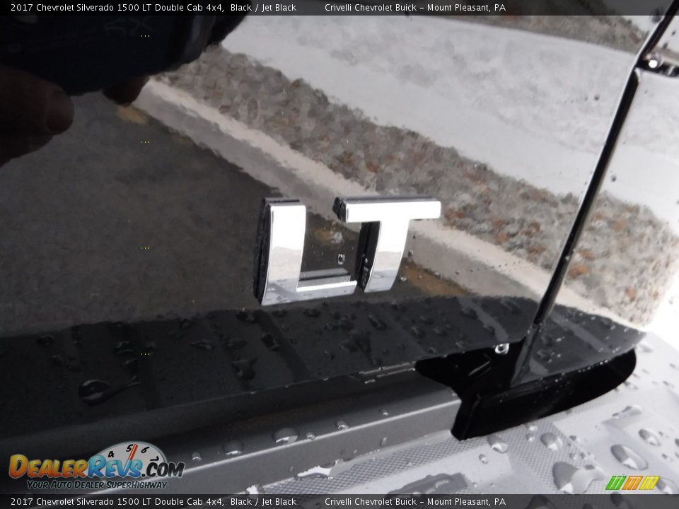 2017 Chevrolet Silverado 1500 LT Double Cab 4x4 Black / Jet Black Photo #8
