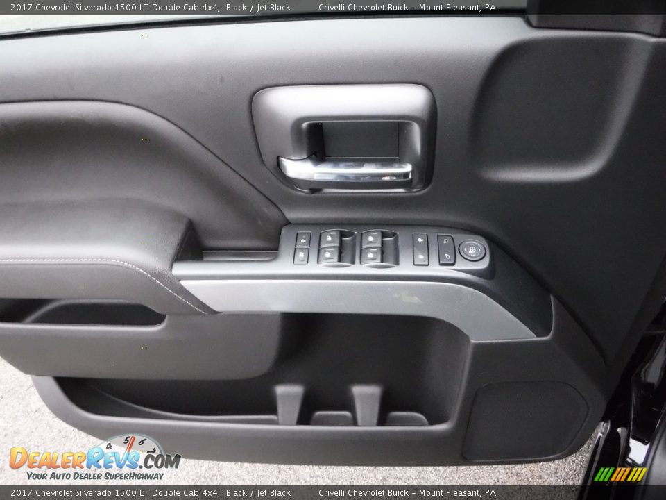 2017 Chevrolet Silverado 1500 LT Double Cab 4x4 Black / Jet Black Photo #9