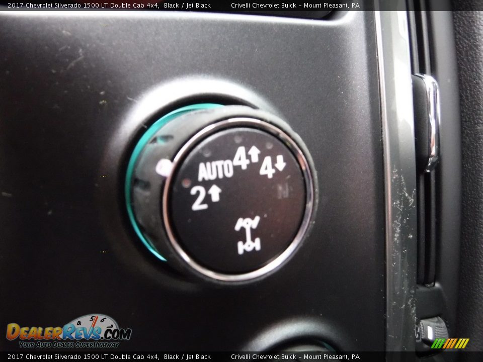 2017 Chevrolet Silverado 1500 LT Double Cab 4x4 Black / Jet Black Photo #11