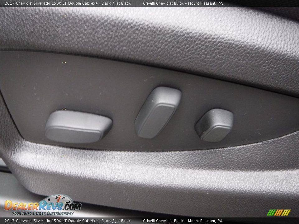 2017 Chevrolet Silverado 1500 LT Double Cab 4x4 Black / Jet Black Photo #13