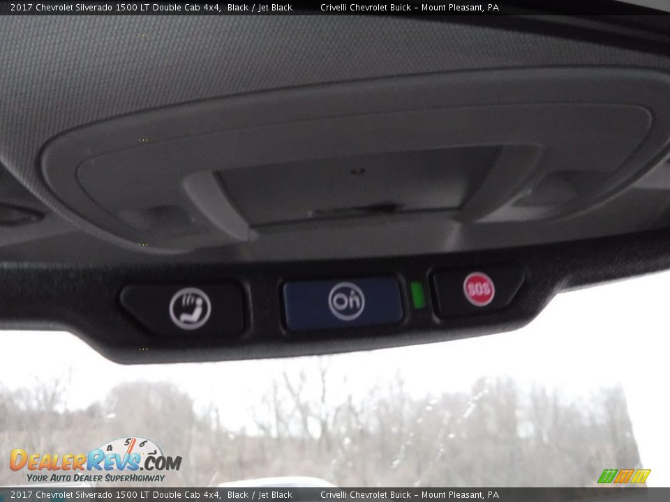 2017 Chevrolet Silverado 1500 LT Double Cab 4x4 Black / Jet Black Photo #14