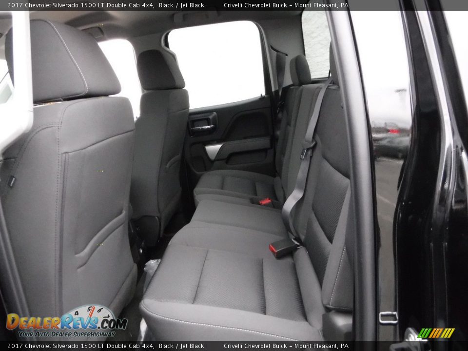 2017 Chevrolet Silverado 1500 LT Double Cab 4x4 Black / Jet Black Photo #20