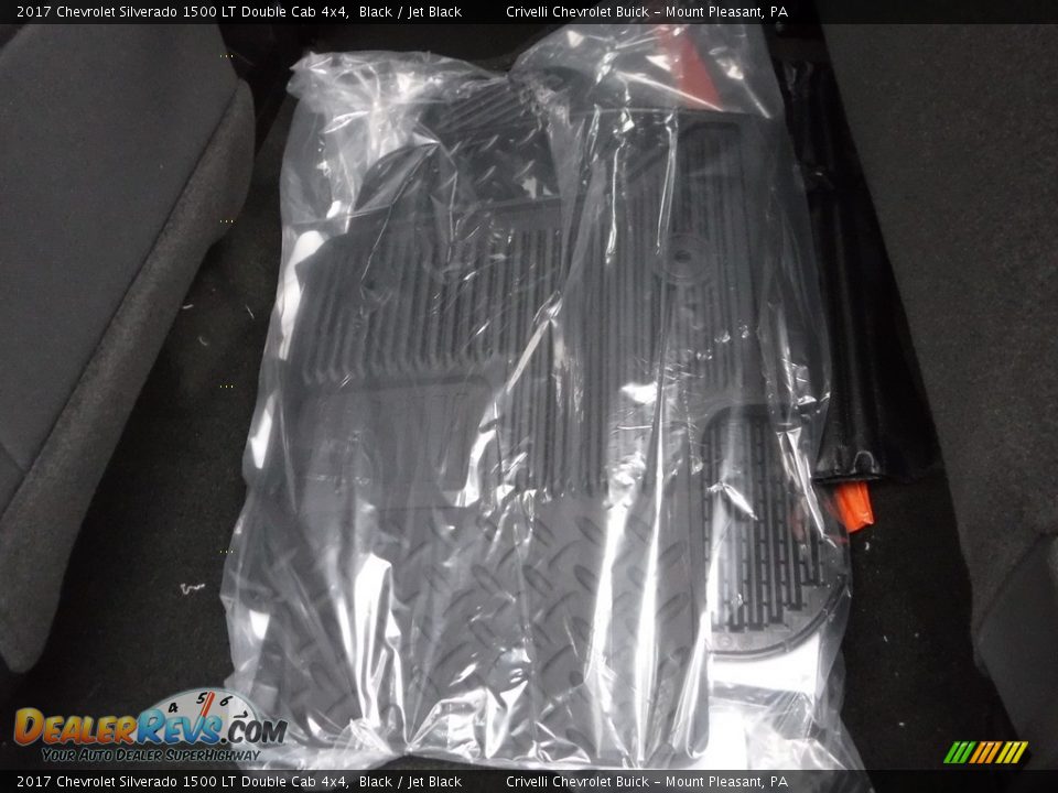 2017 Chevrolet Silverado 1500 LT Double Cab 4x4 Black / Jet Black Photo #21