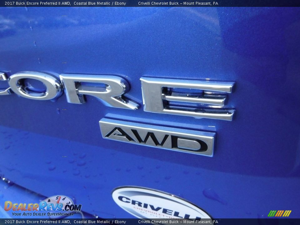 2017 Buick Encore Preferred II AWD Coastal Blue Metallic / Ebony Photo #8