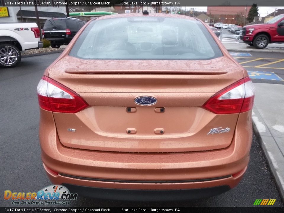2017 Ford Fiesta SE Sedan Chrome Copper / Charcoal Black Photo #7
