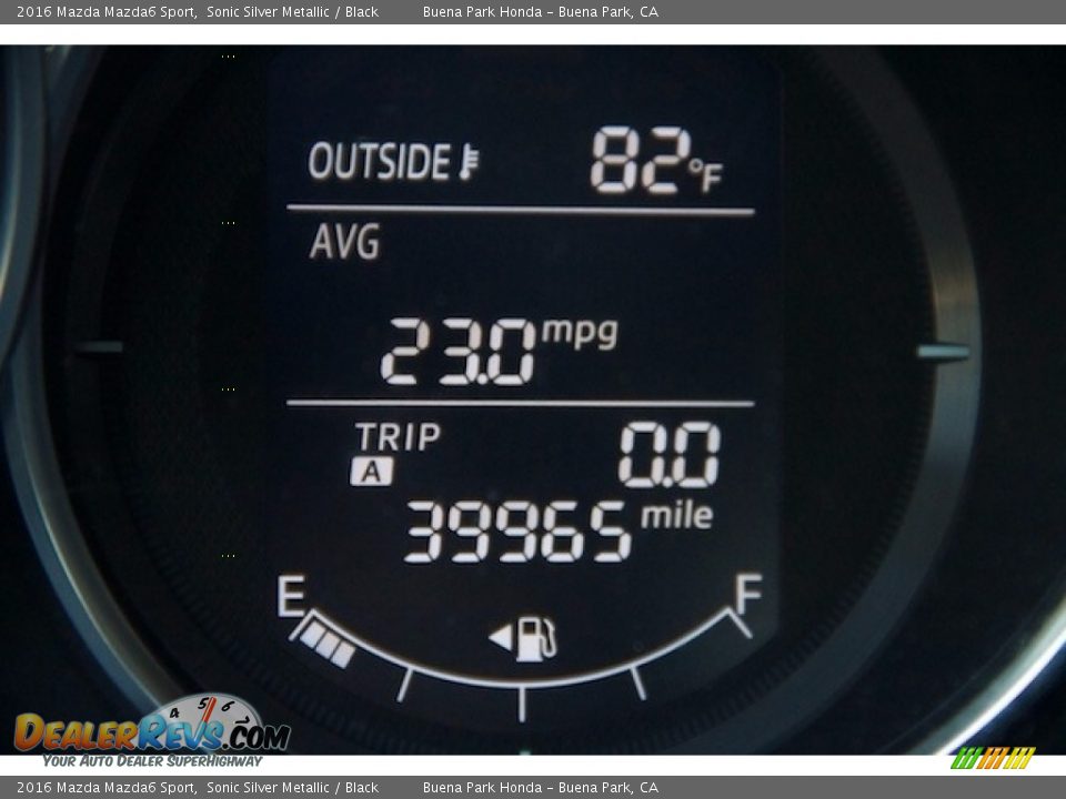 2016 Mazda Mazda6 Sport Sonic Silver Metallic / Black Photo #6