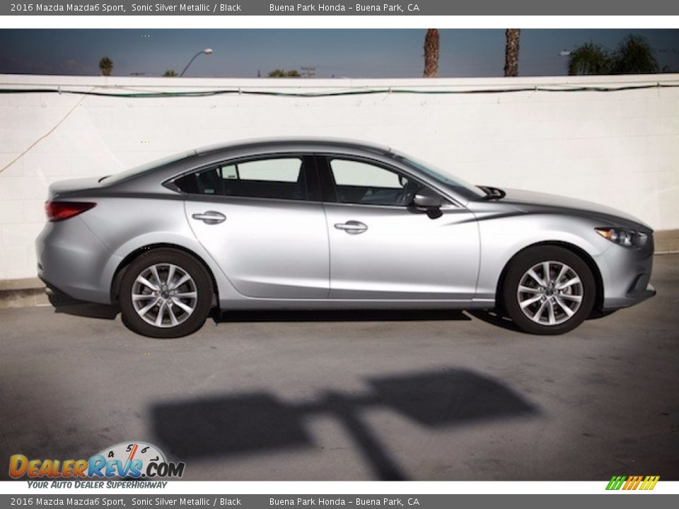 2016 Mazda Mazda6 Sport Sonic Silver Metallic / Black Photo #8