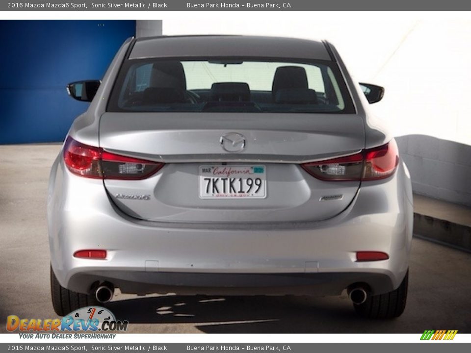 2016 Mazda Mazda6 Sport Sonic Silver Metallic / Black Photo #9
