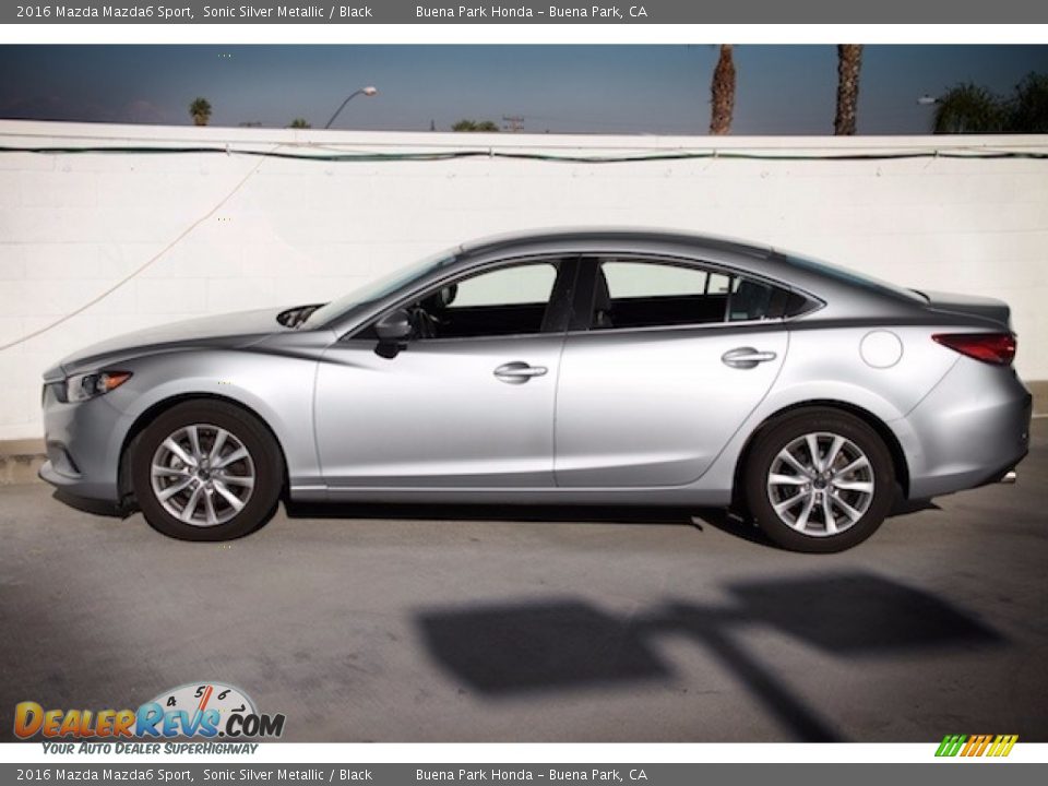 2016 Mazda Mazda6 Sport Sonic Silver Metallic / Black Photo #10