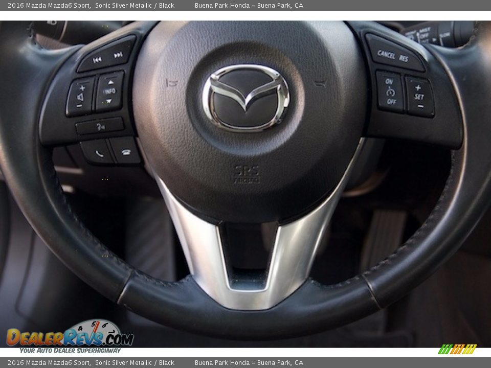 2016 Mazda Mazda6 Sport Sonic Silver Metallic / Black Photo #11