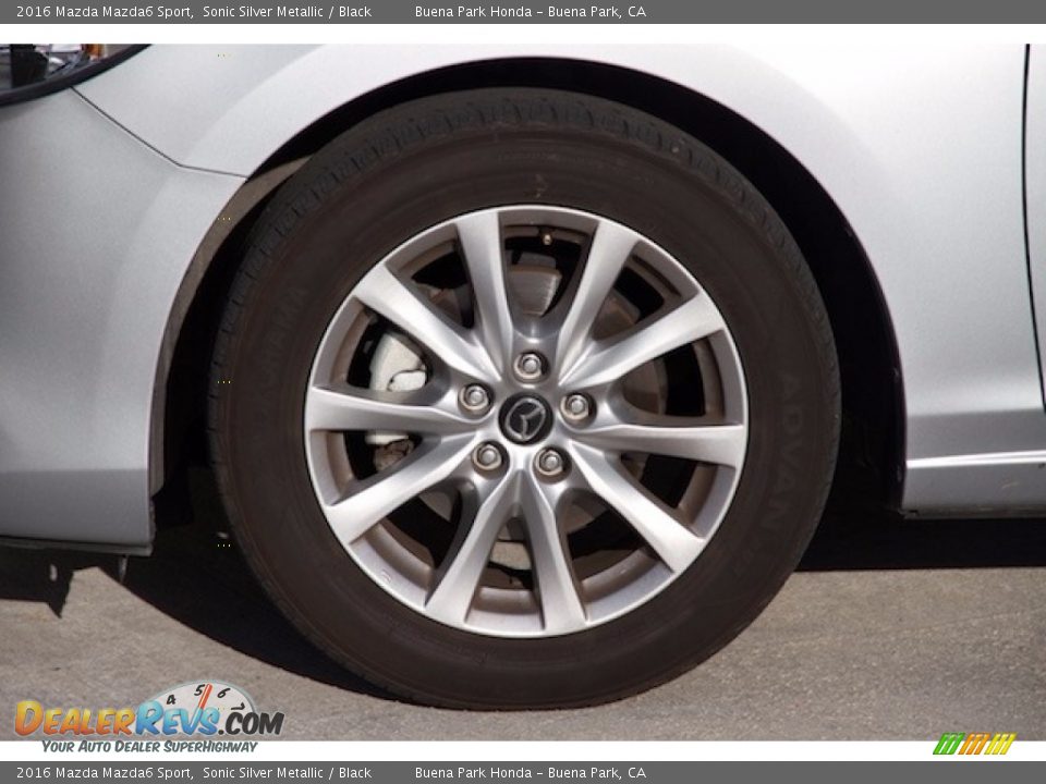 2016 Mazda Mazda6 Sport Sonic Silver Metallic / Black Photo #25
