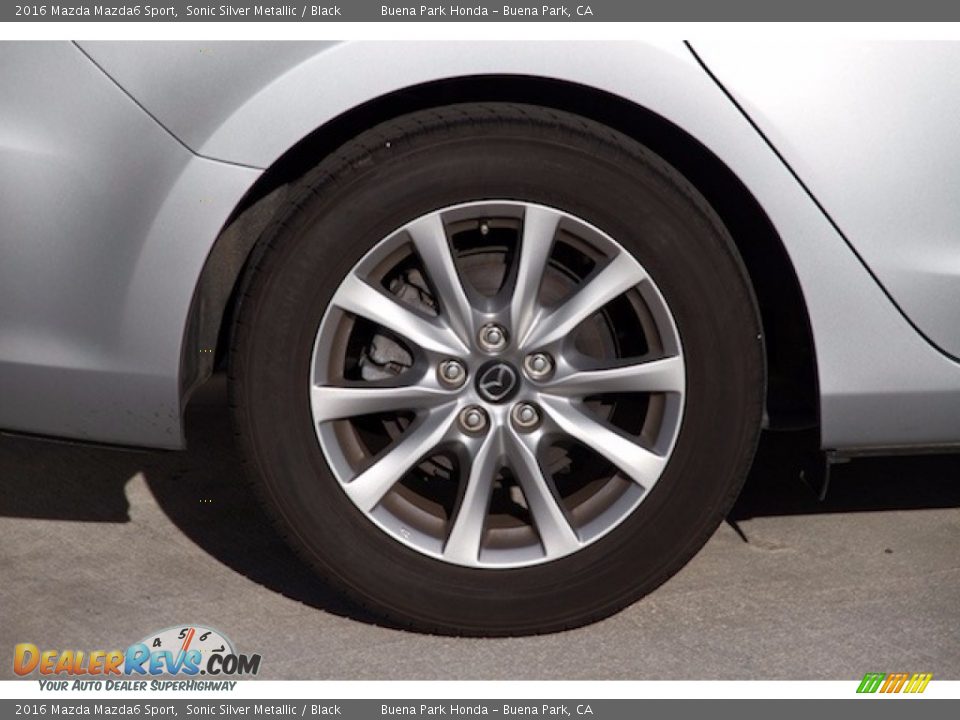 2016 Mazda Mazda6 Sport Sonic Silver Metallic / Black Photo #28