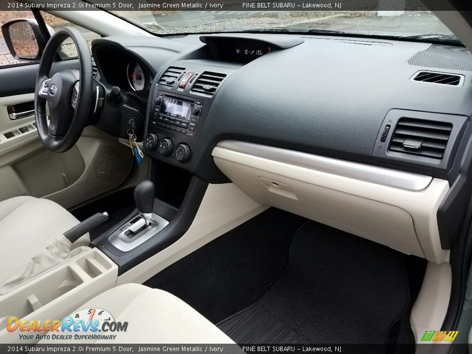 2014 Subaru Impreza 2.0i Premium 5 Door Jasmine Green Metallic / Ivory Photo #6